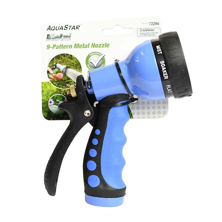 Thrifco Plumbing 9-Pattern Metal Ergo Lever Nozzle 8430405